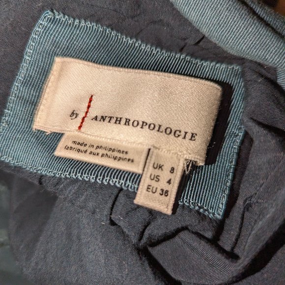 Tie-Back Utility Mini Dress in Blue - Size 4 - Picture 4 of 4